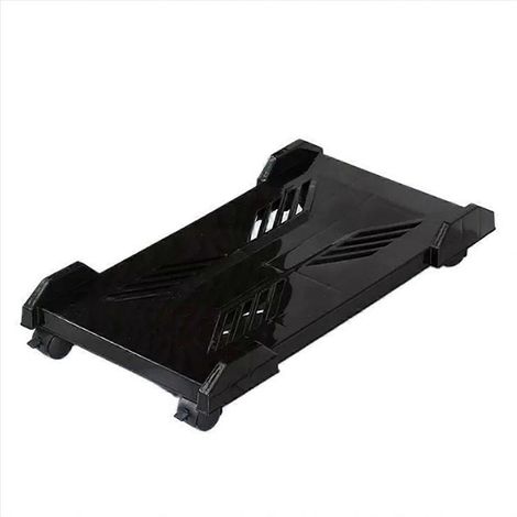 Support pour tour d'ordinateur, support mobile réglable pour unité centrale, boîtier PC gaming avec 4 roulettes, compatible avec la plupart des bureaux PC (1/5)