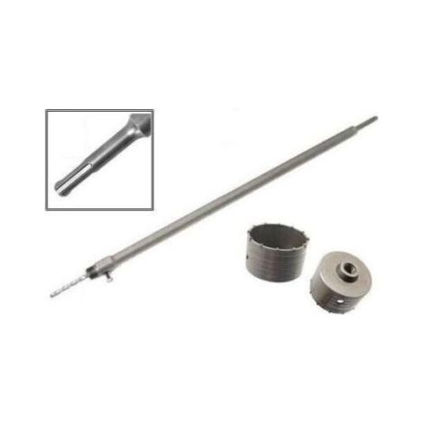 FRESA A TAZZA 150mm CAROTATRICE CON ASTA SDS plus 650 MM CEMENTO MURO MATTONI