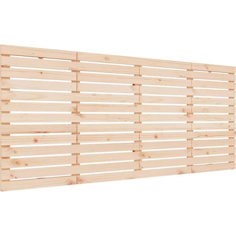 Testiera per dormire accessorio per camera da letto pensile stile pallet 166 x 3 x 91,5 cm in legno di pino massiccio TDL0202762