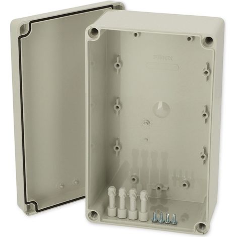 Fibox ABS M 95 G Installations-Gehäuse 230 x 140 x 95 ABS Lichtgrau (RAL 7035) 1 St. (1/2)