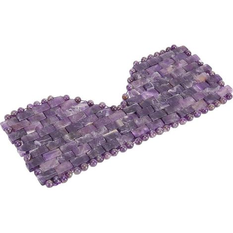 Pierre de Jade pour le Refroidissement des Yeux, Traitement du Froid, Masseur pour les Yeux Gonflés, Relaxation, Aide au Sommeil, Matériau en Jade, 8,2x3,7 Pouces (violet) (1/5)