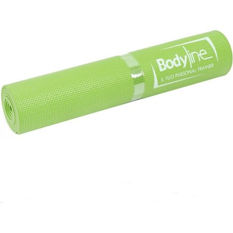 BODYLINE Tappetino Yoga In PVC Arrotolabile 173x61x0 6 Cm Antiscivolo Auto (1/5)