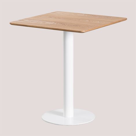 Table de Bar Carrée en Contreplaqué de Frêne Frappe SKLUM &x2194&xFE0E 60 cm (1/5)