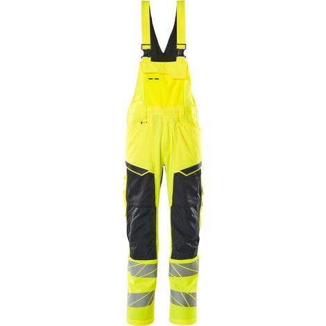 Mascot Warnschutz Latzhose 19569-236-17010 Gr. 90C56 hi-vis gelb/schwarzblau (1/4)