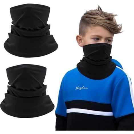 Children's neck warmer set - 2-piece fleece set for winter activities (1/5)