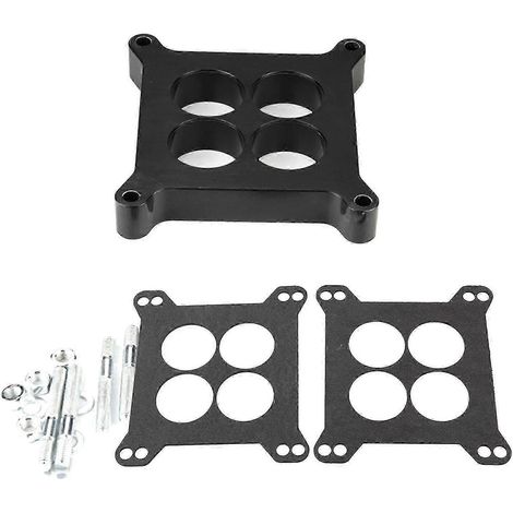 Entretoise de carburateur phénolique à orifices de 1 pouce, compatible avec les moteurs Holley SB Chevy, SBC, BBC, BB et BB (1/4)