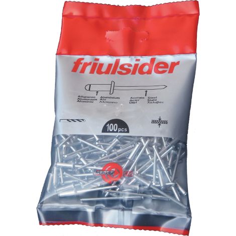 cf 100 piA ces de rivets A  tA te ronde en aluminium Rivet de fixation 3,4x12 mm