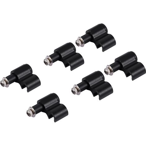 Lot de 6 fixe-tubes d'huile en alliage d'aluminium pour vélo, accessoire pratique de câble (1/5)