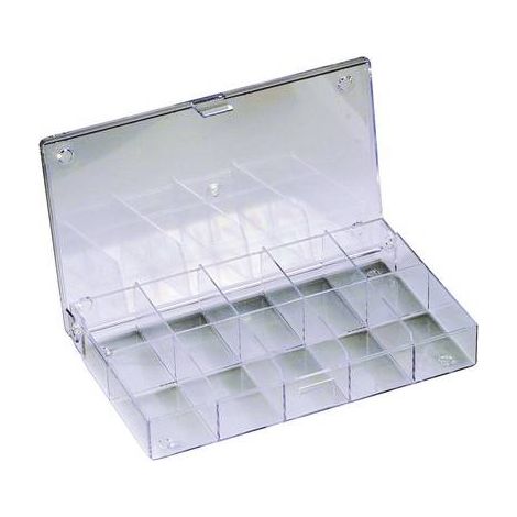 Mallette de rangement séparations fixes Hüfner Dübel 816566 (L x l x H) 164 x 31 x 101 mm Nombre de compartiments: 10 1 pc(s) C98388