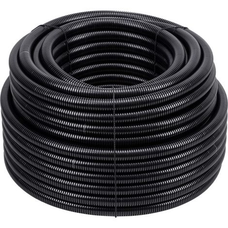 Meister Isolierrohr flexible Ausführung - 50 Meter - schwarz - 750 N (mittel) - M25 Gewinde - Flammwidrig