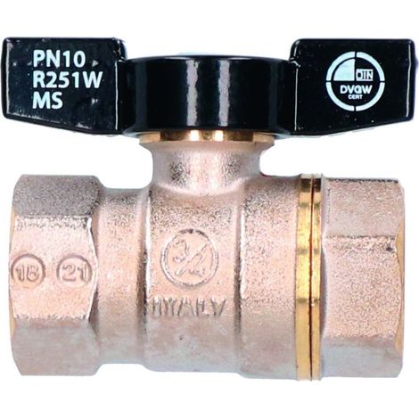 Judo Kugelhahn 3/4" IG mit schwarzem Griff, 2021336