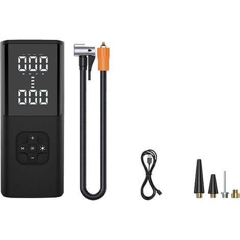Pompe Gonflable Sans Fil pour Pneus de Moto, Camionnette, Voiture, Compresseur D'Air Numérique Portable, Super Puissant (1/2)