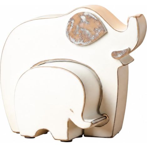 Sculpture D'éléphant Décorative Compact  Base Plate Stable, Style épuré, Décoration, pr lon, Chambre (1/5)