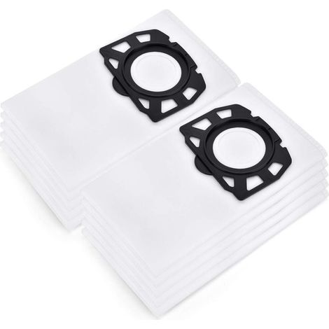 Lot de 10 sacs d'aspirateur - En non-tissé - Pour Kärcher 2.863-006.0 MV4 et Pour Kärcher WD4 WD5 / Premium / MV4 / MK5 / MV6 (1/5)