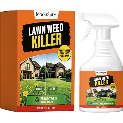MOONSPRY Weed Killer: Controls weeds in lawns, beautifies gardens, prevents weed growth and does not harm fruit trees. (1/5)
