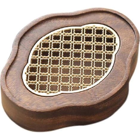 Mini-Teetablett aus Massivholz im chinesischen Retro-Stil, tragbarer Wasserbehälter für unterwegs, kleiner Tisch für Bubble Tea (trocken). (1/5)