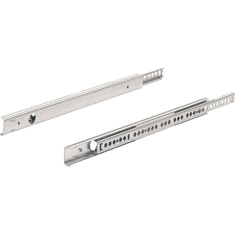 Coulisse à billes ka 270 hauteur 27 - Perte de coulisse : 80 mm - Profondeur intérieur de caisson mini : 343 mm - HETTICH