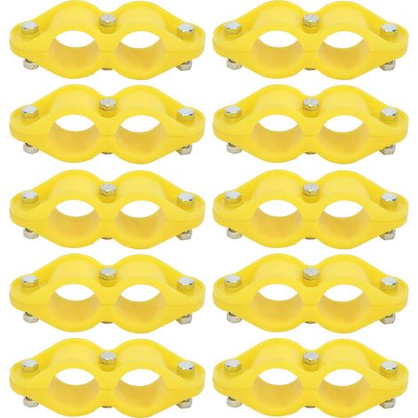 10 Pièces Attache Rond pour Tuyau d'Eau, Outil de Fixation pour Aquaculture et Irrigation Agricole (1/5)