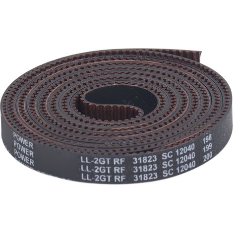 Courroie de distribution pour imprimante 3D, 9mm de large, pas de 2mm, poulie synchrone en néoprène ouverte 2GT pour VORON (1/5)