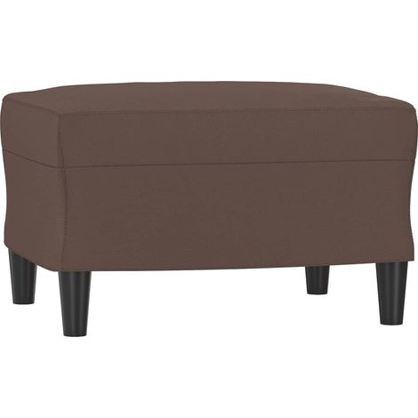 vidaXL Poggiapiedi Marrone 60x50x41 cm in Similpelle (1/5)