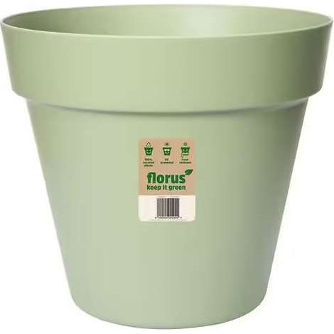 Elho Fioriera Florus Paris 35 cm Mint - Vaso rotondo moderno per esterno