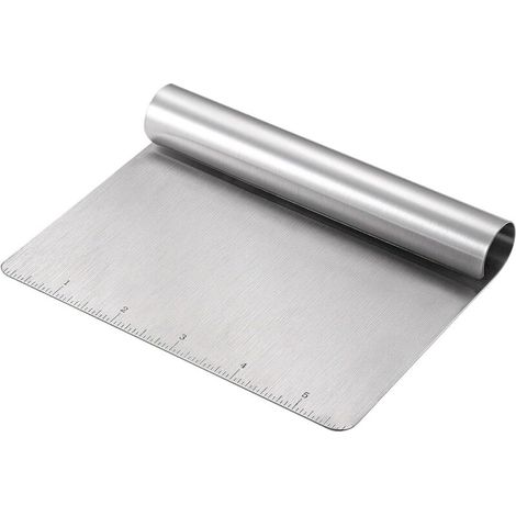 Raschietto per impasto in acciaio inox di alta qualità, raschietto per pane, pizza e biscotti, strumento da forno preciso e resistente - Crezuo