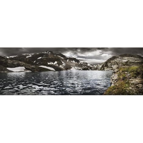 Tableau sur toile lac Bellacomba 30x97 cm - Impression sur Toile Murale Décorative - Image imprimée en HD sur Toile - Toile sur Châssis en Bois FSC - Fabriqué en France (1/4)