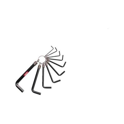 Valex Set 10 Chiavi Esagonali Piegate A Brugola 1,5-10Mm Con Anello 1460512
