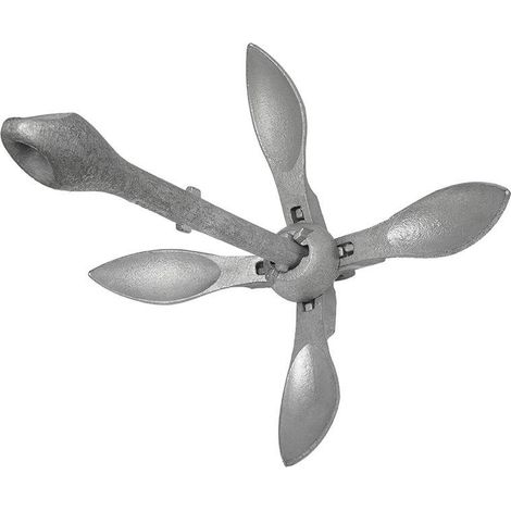 Folding anchor 3.2 kg. galvanized. egg-shaped head (1/4)