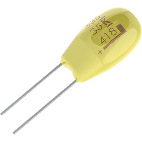 Kemet T350G106M035AT Tantal-Kondensator radial bedrahtet   35 V/DC 20 % (B x H) 6.3 mm x 10.2 mm 1 S