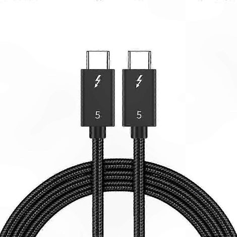 2m 80Gbps USB-C to USB-C Cable, Thunderbolt 5 Compatible, 8K 60Hz Video, 240W PD Charging Support (1/5)