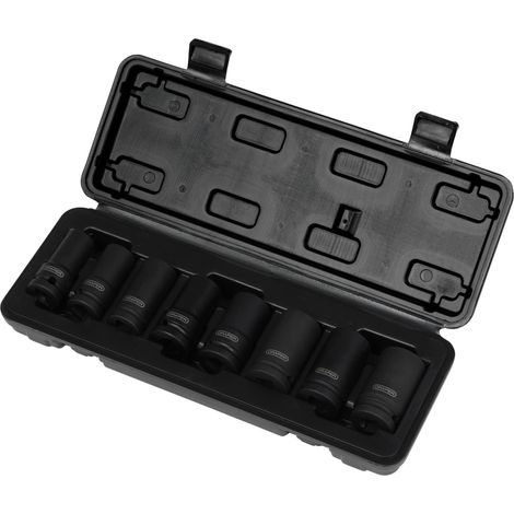 Draper 02746 Locking Wheel Nut Removal Set, 1/2"" Sq. Dr. (8 Piece)
