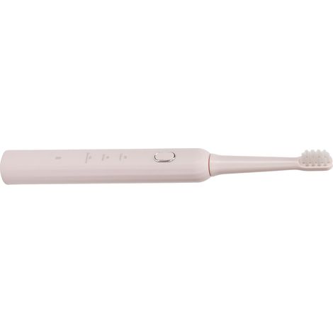 Elektrische Ultraschallzahnbürste mit 3 Modi, USB-aufladbar, 2 Bürstenköpfen, wasserdicht (IPX7), intelligenter Timer für Erwachsene, pink (1/5)