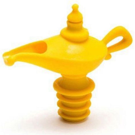 Verseur et bouchon de bouteille jaune Magic Lamp, bouchon de bouteille à vis (1/5)