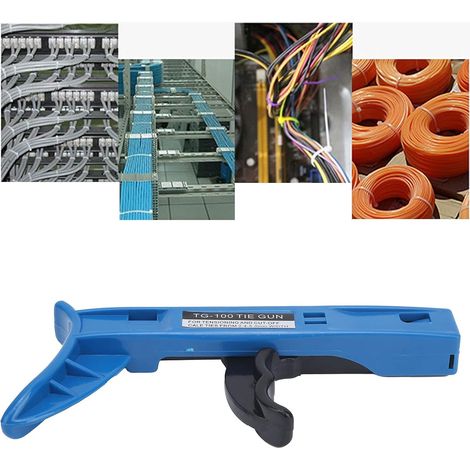 Ej.Life Kabelbinderpistole, Befestigungswerkzeug für Kabelbinder, Bündig Geschnittene Kabelbinder mit Kunststoffgriff für Nylon-Kabelbinder 2,4-4,8 Mm (1/5)