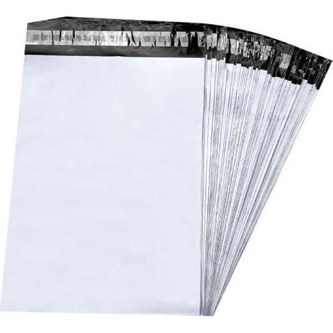Bardusch-100Pcs enveloppe plastique expedition, emballage colis vetement, pochette envoie , Autoadhésive sachet Colis, Opaques sac, (20×30cm) (1/4)