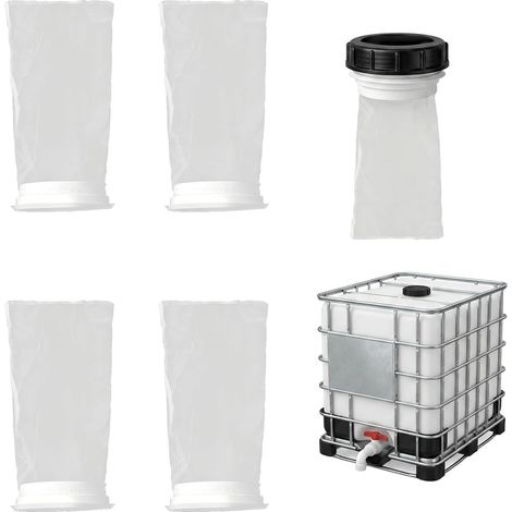 4 Pièces Filtre IBC en Nylon pour Cuve Filtre Cuve 1000l Eau de Pluie Réutilisable Filtre de Couvercle IBC 200 Mesh pour Cuve 1000L Accessoires de Cuve Lavables pour Filtration d'Eau de Pluie (1/5)