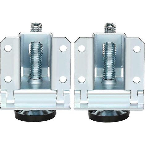 Pieds de meuble réglables avec 2 vis (argent) (1/5)