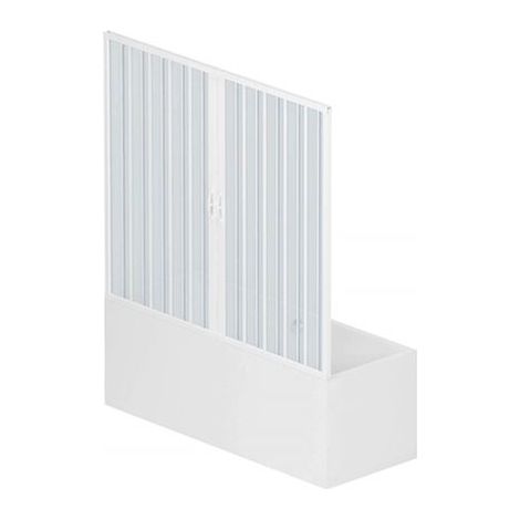 Box sopravasca Nina a parete 2 ante 150cm apertura centrale (1/4)