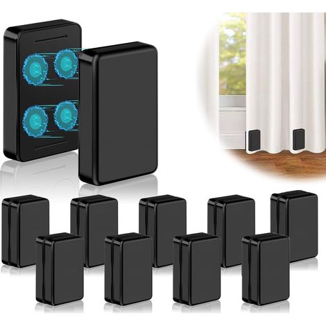 20PCS Contrapeso magnético para cortinas de exterior, recubierto de plástico,impermeable, para manteles,cortinas de ducha y tiendas de campaña (1/5)