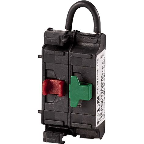 Élément de contact 1 O/1 S pour contact monitoring fixation par l'avant cage clamp flat EATON M22-FK01SMC10