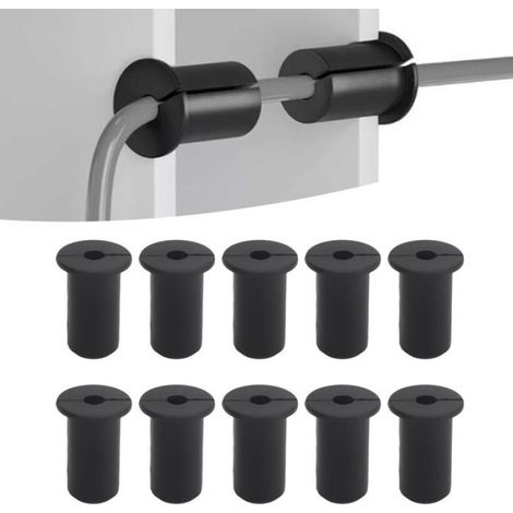 kit de routage des câbles pour Kit de routage des câbles de 10pcs pour l'alimentation de câble electromenager pieces Noir (1/4)