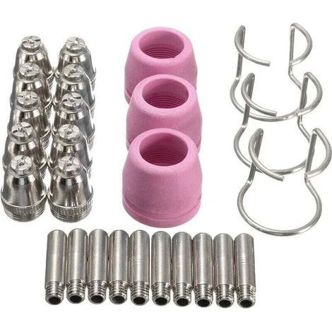 Plasmaschneider 26-teiliges Verbrauchsmaterial-Set SG-55, AG-60, WSD-60P Schneidbrennerdüse (1/4)