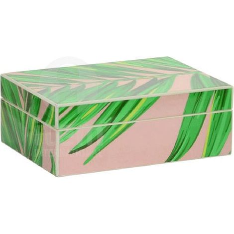 SCATOLA II IN LEGNO TROPICALE LACCATO ARREDO CASA ACCESSORI