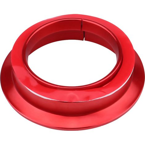 Anneau décoratif fluorescent pour contact de démarrage voiture Ford Focus 2005-2018, cache trou de clé aluminium rouge 5x1.4 cm 1 pièce (1/5)