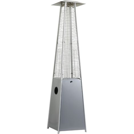 Chauffage extérieur - Acier - Gris - 13kW