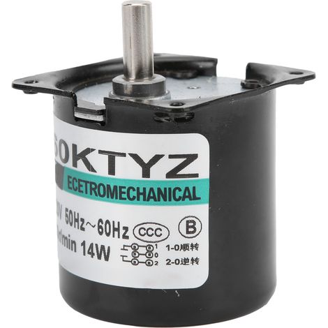 14W 30rpm AC110V Permanentmagnet-Mikrogetriebemotor Drehzahlminderer für DIY-Generatorzubehör (1/5)