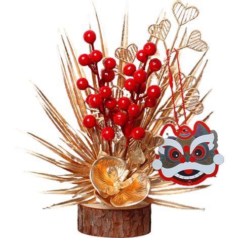 Tigerdekoration für Neujahr 2022, Schmuck für Partybäume und Frühlingsfeste (1/5)