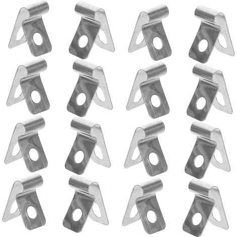 100 Metallclips für Zaun- und Drahtzäune, Edelstahl-Befestigungselemente für Schweißdraht, Klemmen für Landwirtschaft und Außenbereiche (1/5)