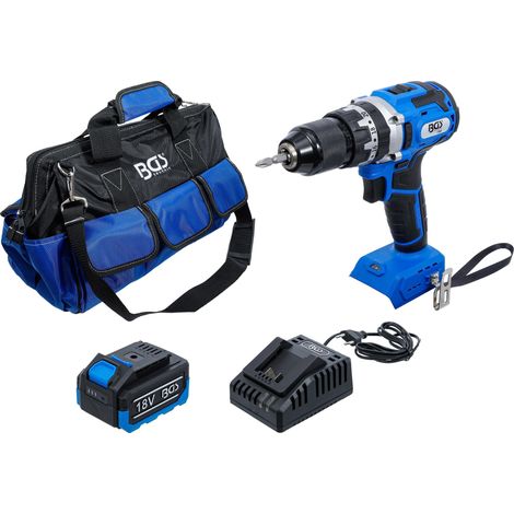 BGS  Taladro  Atornillador  Inalámbrico  Juego  sin  escobillas  65  Nm  18  V  con  batería  y  cargador  rápido  7397 (1/4)